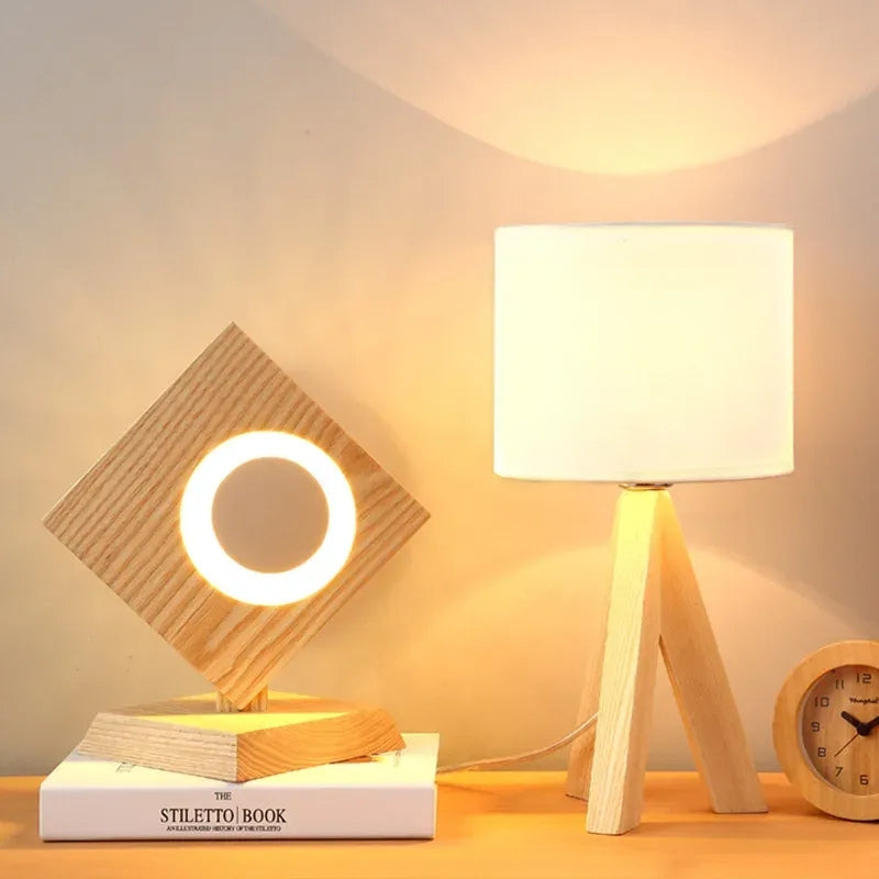 Moktan Sabai Modern Table Lamp with Soft Warm Light, Compact Design