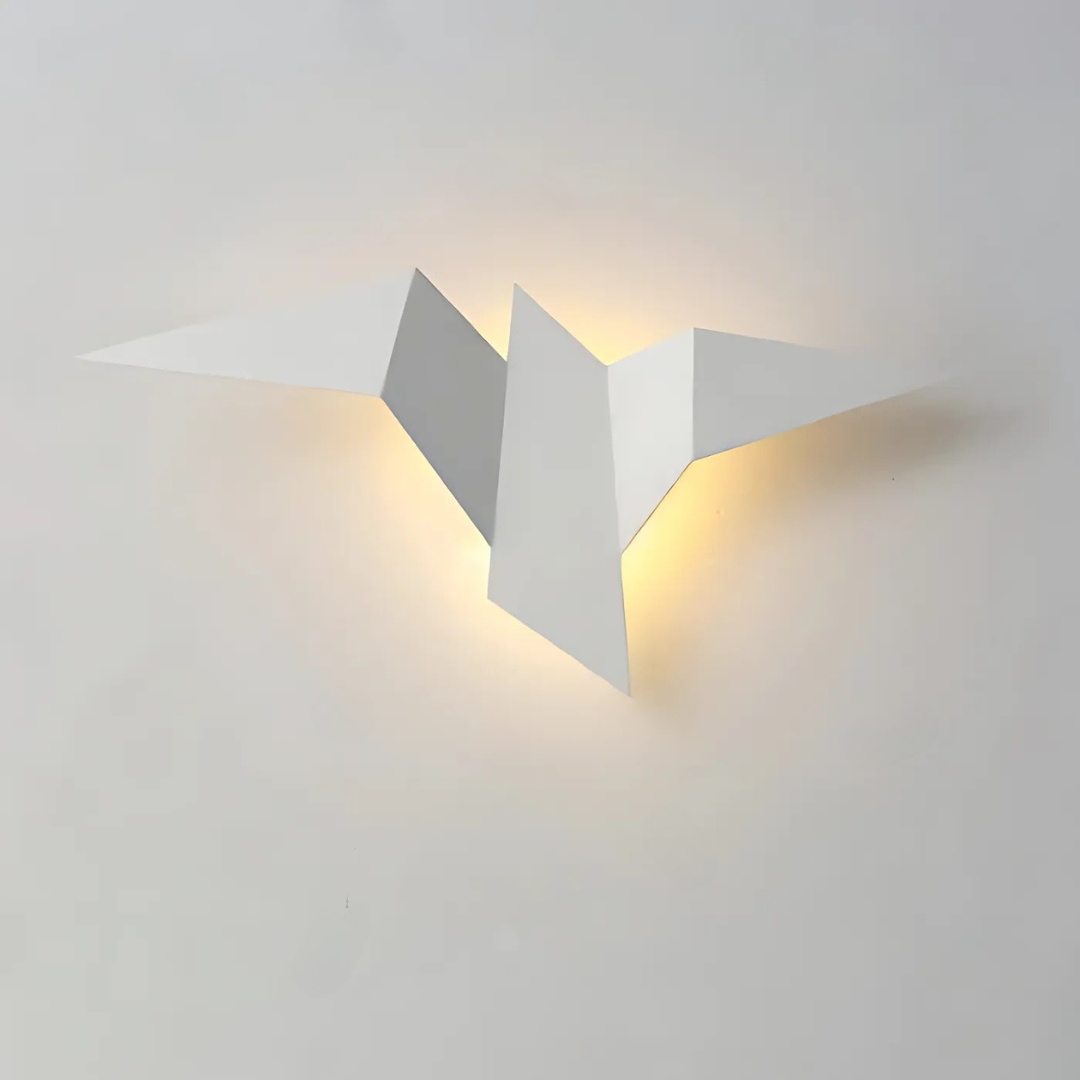 Moktan Sabai Origami LED Wall Lamp White