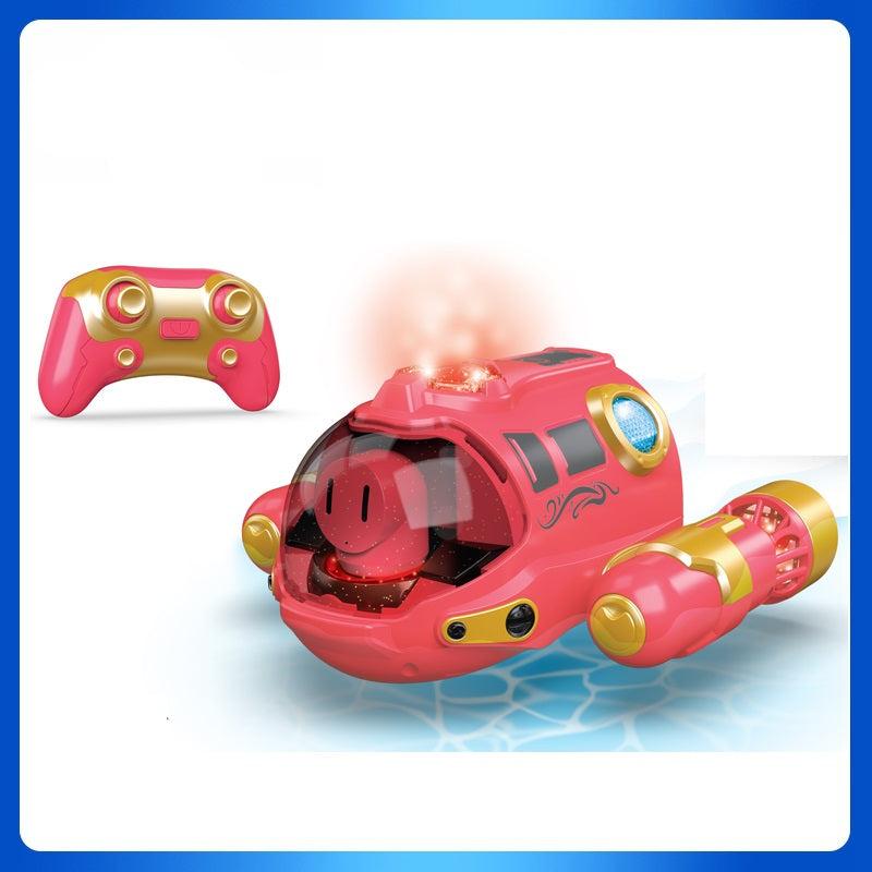 Moktan Sabai Waterproof RC Boat Toy for Kids Dual Propeller Remote Control Boat Red
