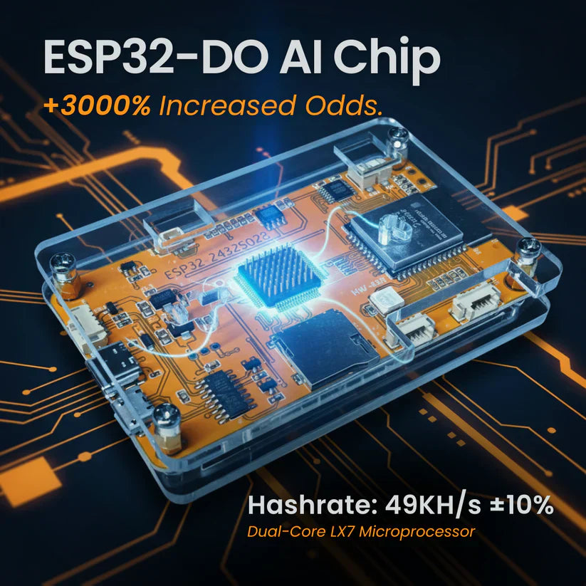 Moktan Sabai ESP32 Crypto Miner Board WiFi Microcontroller Bitcoin Mining Device Akai Miner