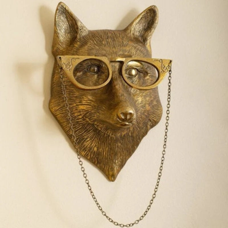 Moktan Sabai Animal Head Wall Sculpture Decor