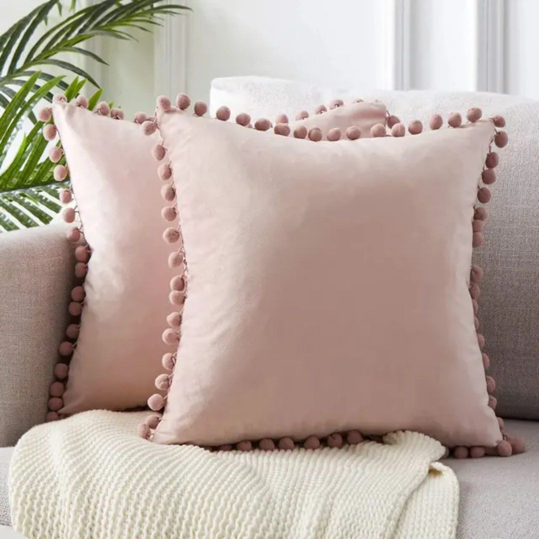 Moktan Sabai Scandinavian Cushion Cover 45x45cm Rose