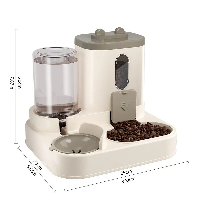 Moktan Sabai 2 in 1 Automatic Pet Feeder with Water Dispenser Gravity Dog Cat Food Bowl
