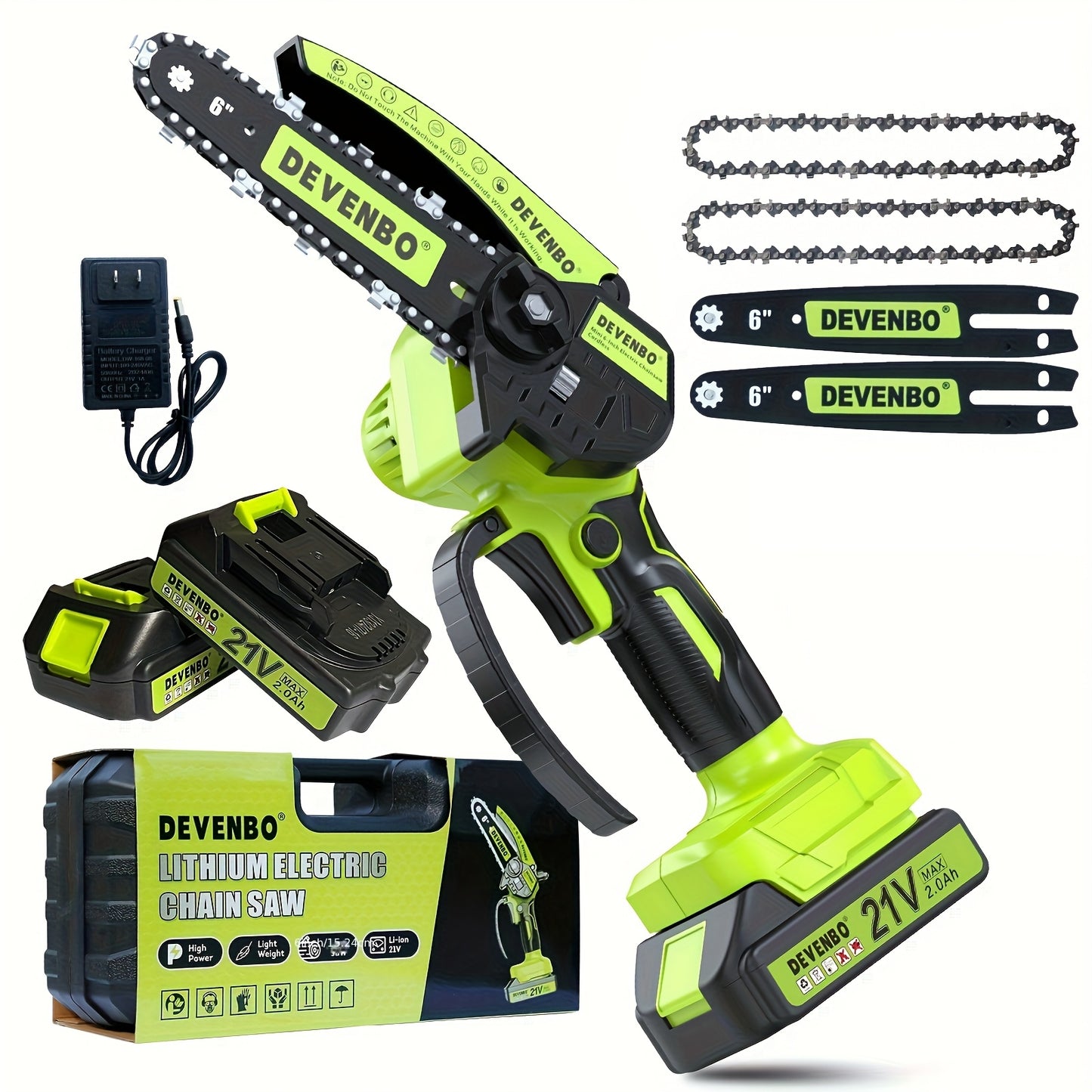 Mini Chainsaw Cordless 6-inch – Handheld Electric Saw for Tree & Wood Cutting Moktan Sabai