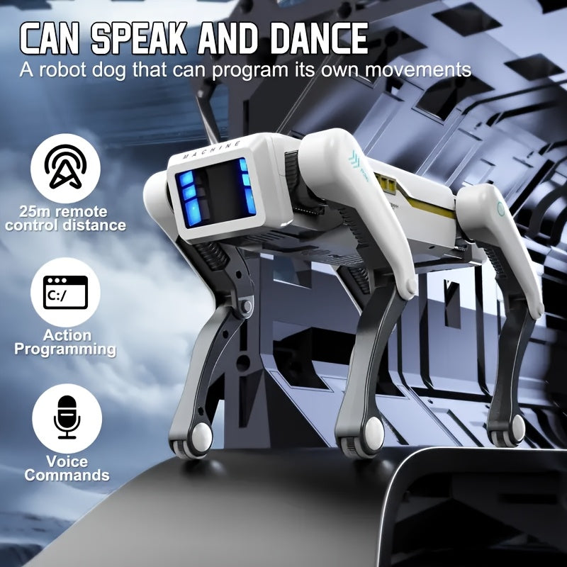 Smart Robot Dog with Voice Commands - Programmable Tech Toy for Kids
