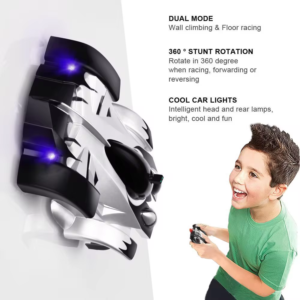 Moktan Sabai RC Wall Climbing Car Infrared Laser Tracking Remote Control Stunt Toy