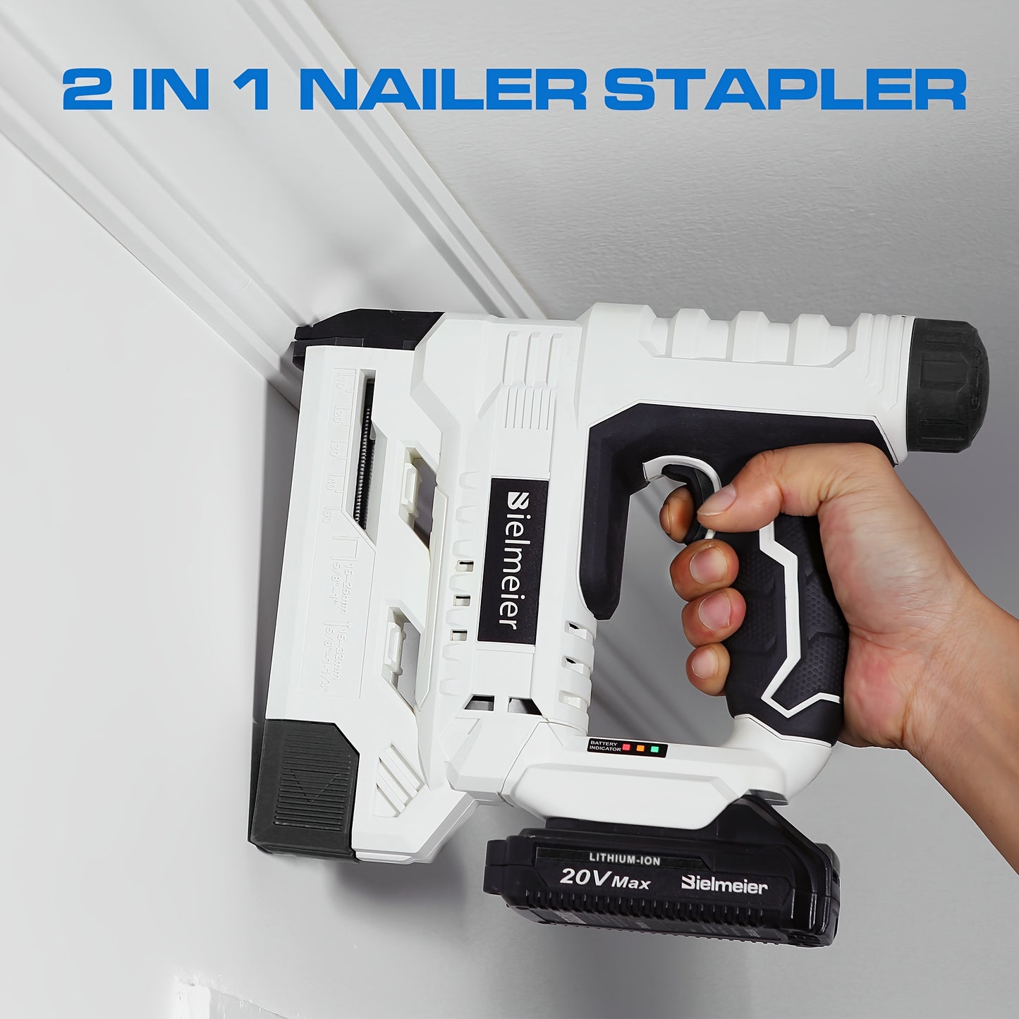 Moktan Sabai 20V Cordless 2-in-1 Nail & Staple Gun – No Compressor, Battery Included