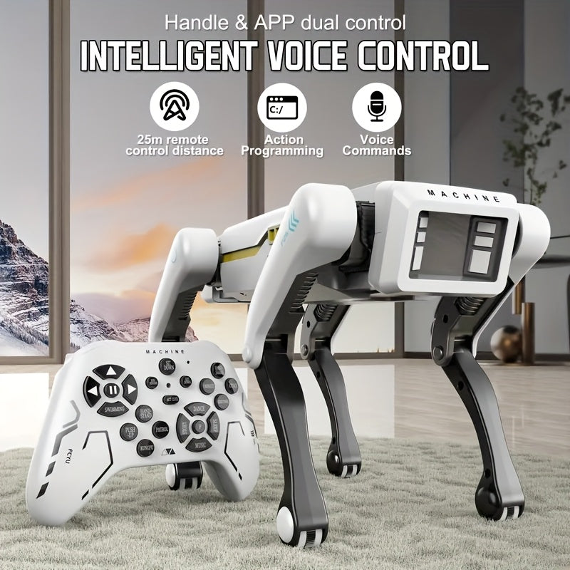 Smart Robot Dog with Voice Commands - Programmable Tech Toy for Kids