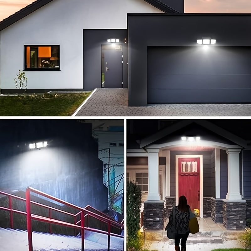 Moktan Sabai Solar Motion Sensor Lights Outdoor – 3000LM Waterproof LED Security Floodlights