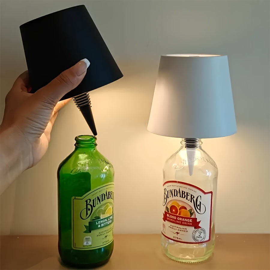 Moktan Sabai Wireless Bottle Lamp – Rechargeable 3-Color Dimmable Touch LED Light for Bars
