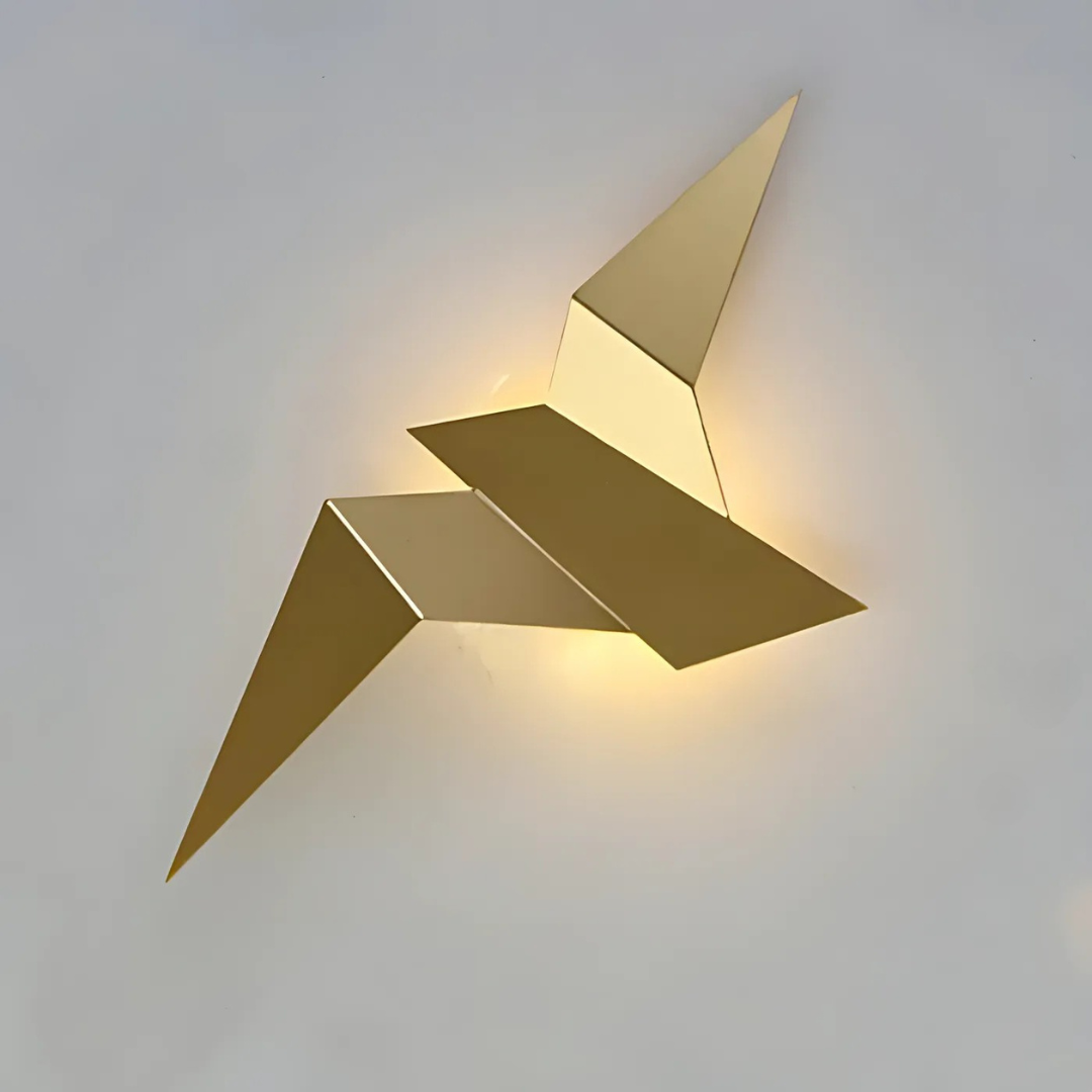 Moktan Sabai Origami LED Wall Lamp Gold