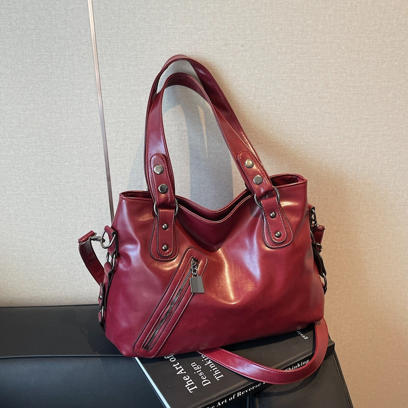 Moktan Sabai Lightweight Shoulder Bag with Zipper Compartment & Adjustable Strap