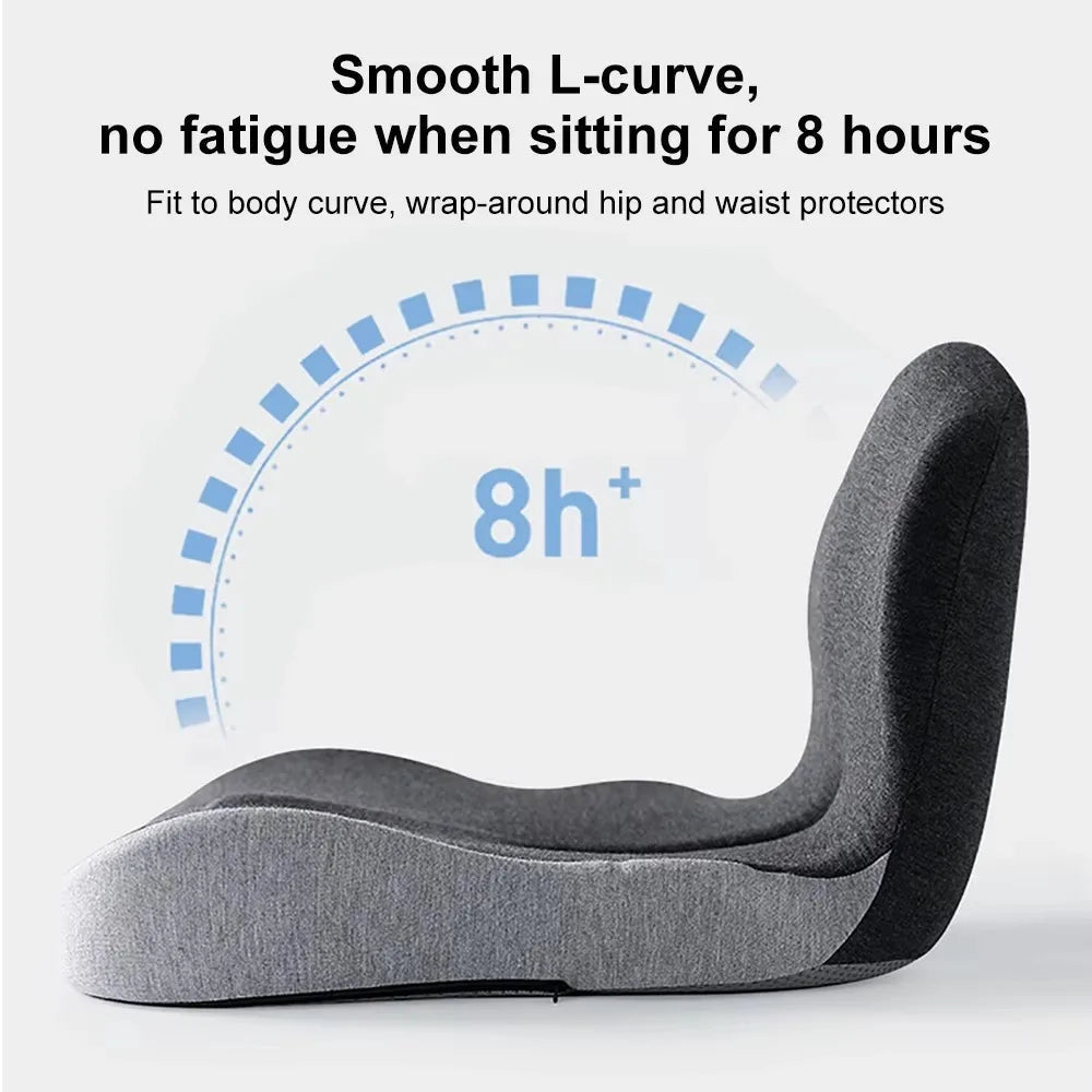 Moktan Sabai Memory Foam Seat Cushion with Lumbar Support for Office Chair
