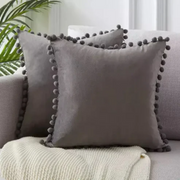 Moktan Sabai Scandinavian Cushion Cover 45x45cm Gray