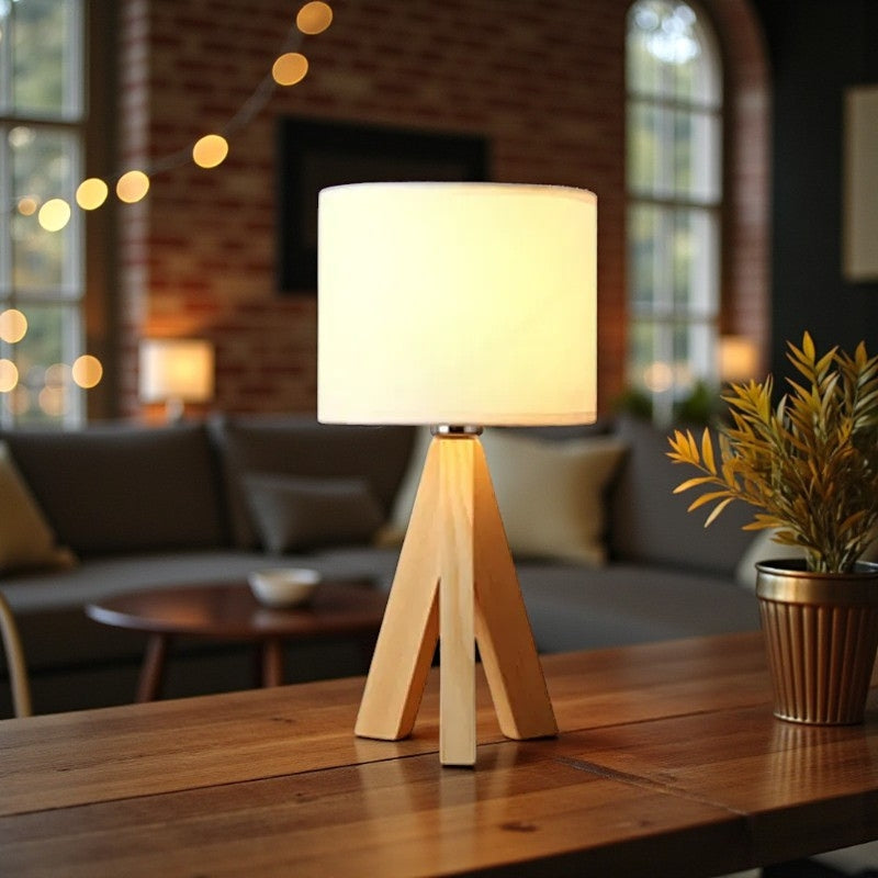 Moktan Sabai Modern Table Lamp with Soft Warm Light, Compact Design