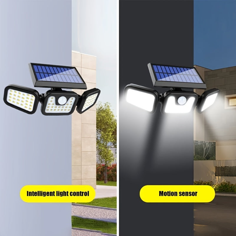 Moktan Sabai Solar Motion Sensor Lights Outdoor – 3000LM Waterproof LED Security Floodlights
