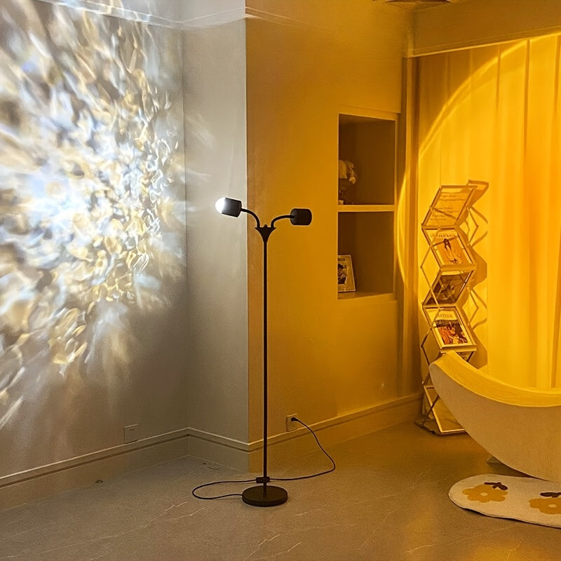 Moktan Sabai Sunset Ocean Wave Projector – Double RGB Mood Lamp with 360° Rotation & DIY Color