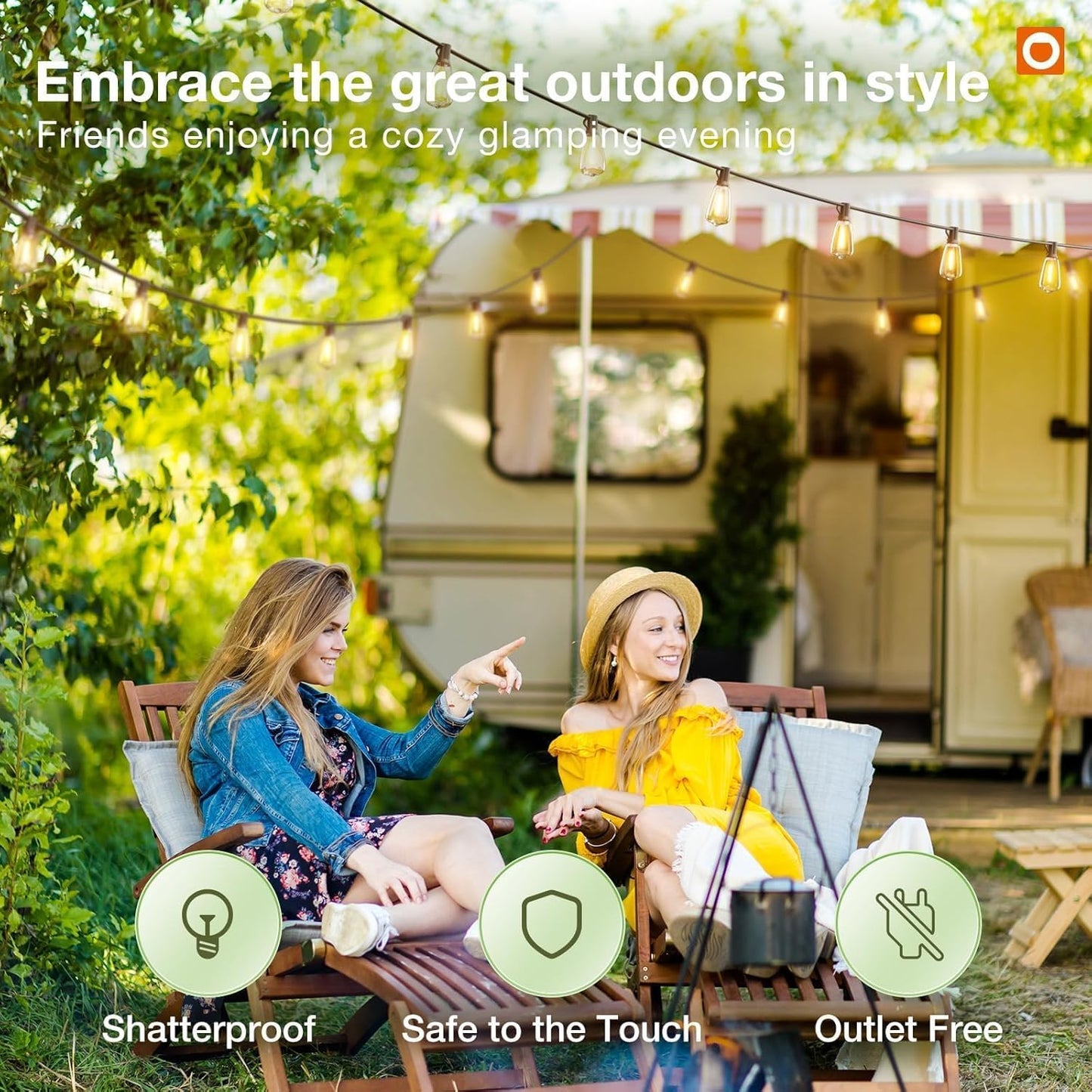 100FT Solar String Lights Outdoor – Waterproof LED Globe Lights for Patio & Garden