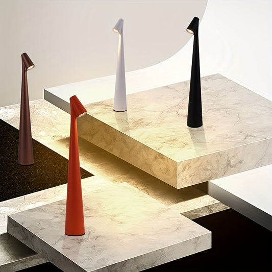 Rechargeable Touch LED Table Lamp – 3 Color Dimmable Light for Reading & Bedroom