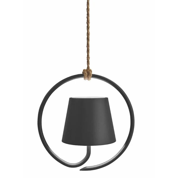 Moktan Sabai Rechargeable LED Pendant Light Portable Hanging Lamp Indoor Outdoor Dimmable Black