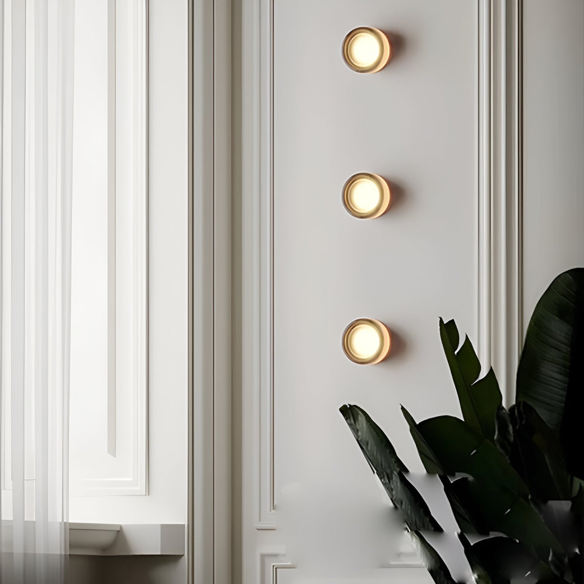 Moktan Sabai Nordic Acrylic Dimple LED Wall Sconce 1-Light 3-Color Adjustable