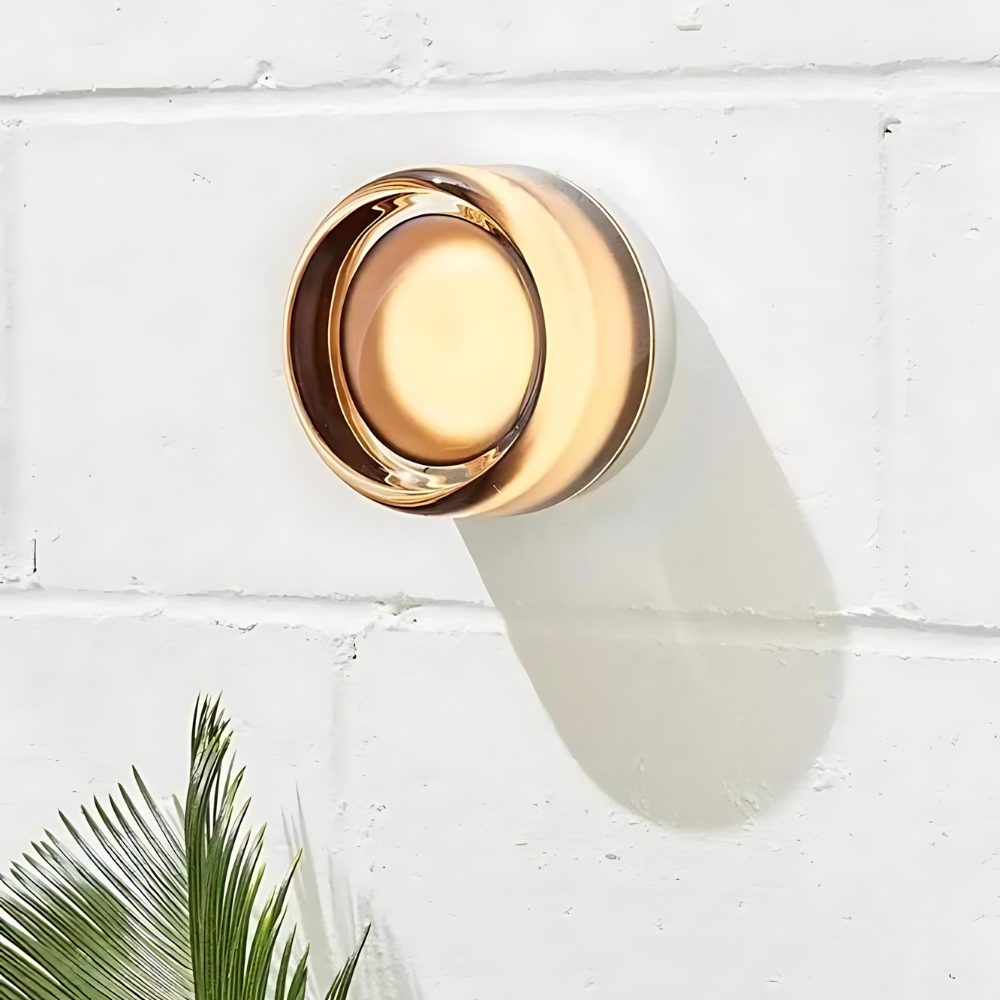 Moktan Sabai Nordic Acrylic Dimple LED Wall Sconce 1-Light 3-Color Adjustable