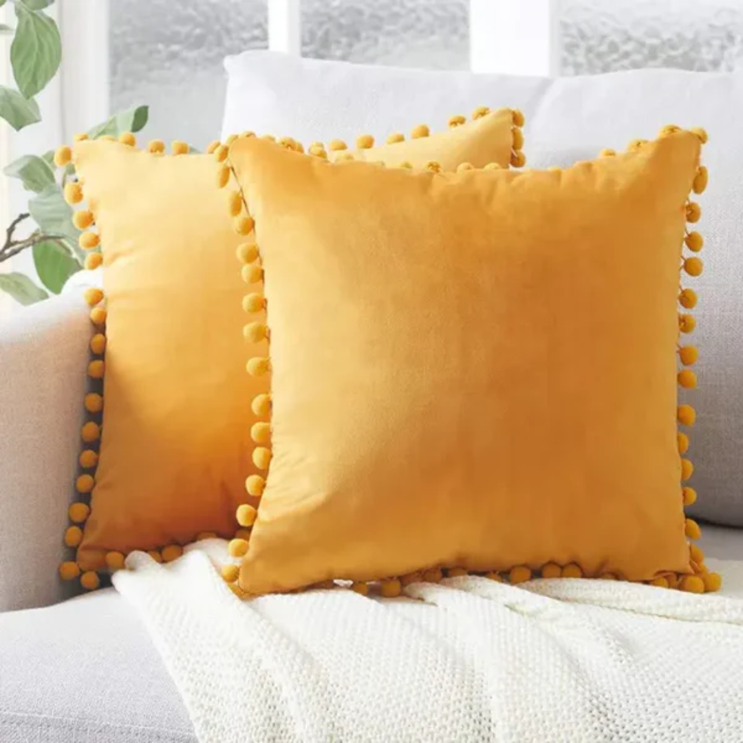 Moktan Sabai Scandinavian Cushion Cover 45x45cm Yellow