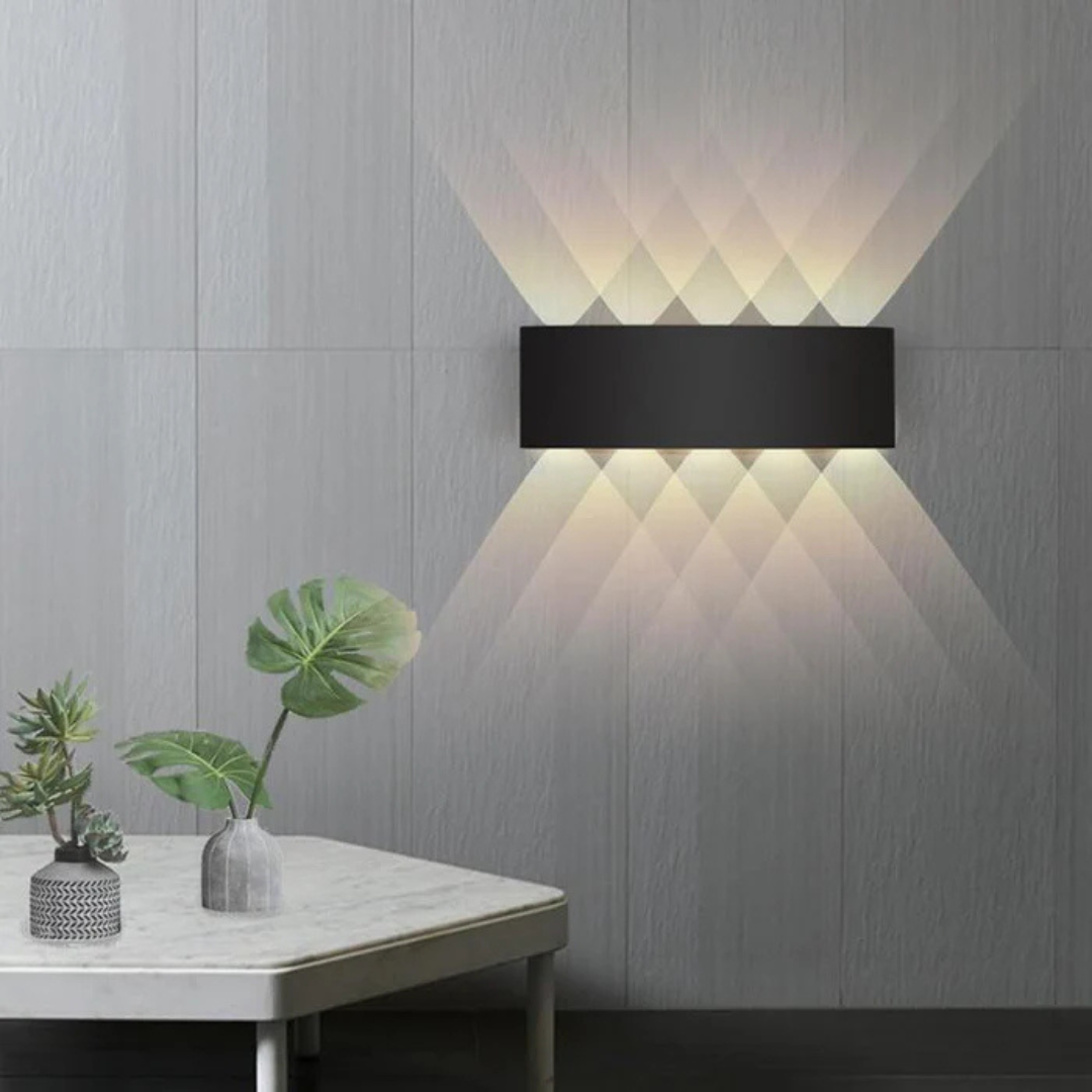 Moktan Sabai Waterproof LED Wall Light IP54 Black 10W (L27cm)