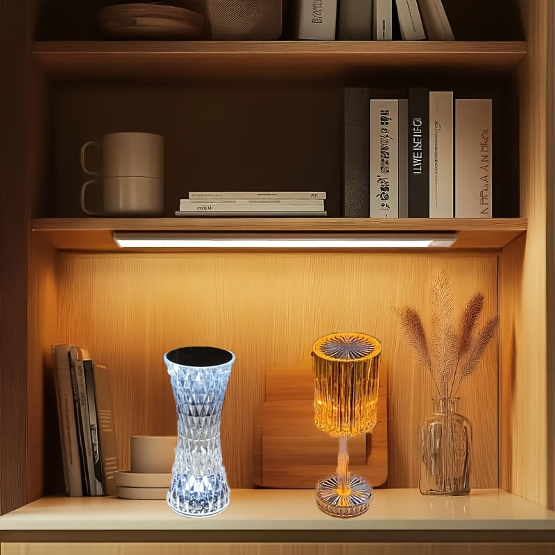 Moktan Sabai Touch Control Crystal Lamp – Rechargeable LED Night Light for Bedroom or Gifts