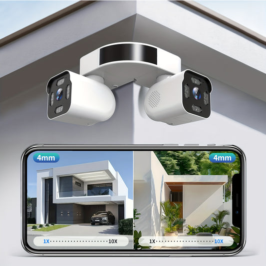 Dual Lens WiFi PTZ Camera – Outdoor Security, Night Vision, Motion, 2-Way Audio Moktan Sabai