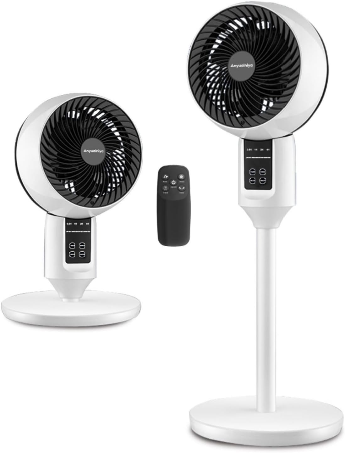 Moktan Sabai Adjustable Pedestal Fan with Remote Control | 3D Oscillation for Quiet Cooling