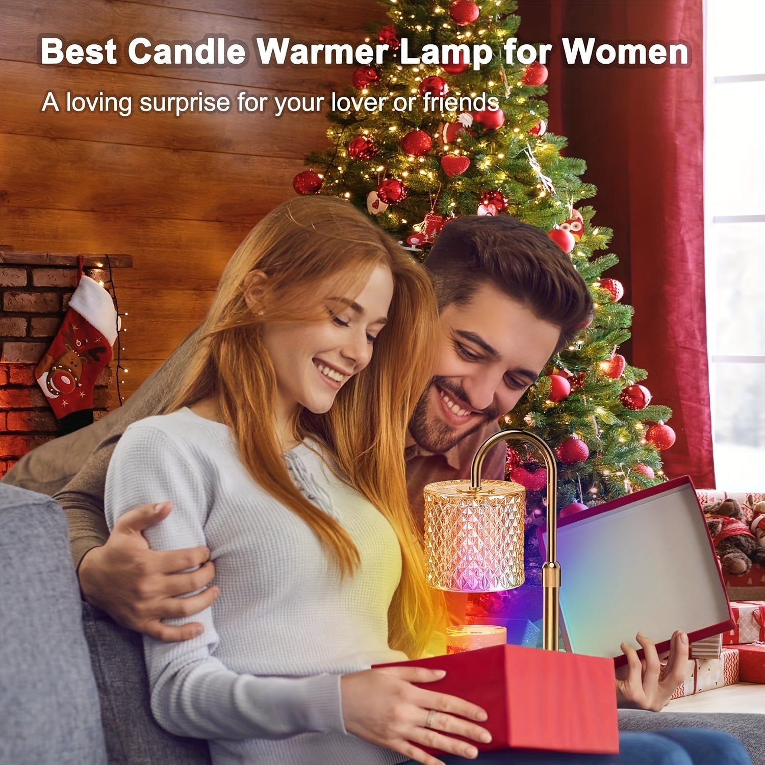 Moktan Sabai Candle Warmer Lamp with Timer – Dimmable Height Adjustable Wax Melter for Jar