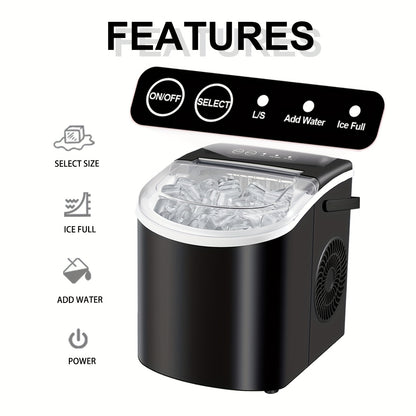 LBC 26lb Countertop Ice Maker with Auto-Clean for Home & Parties