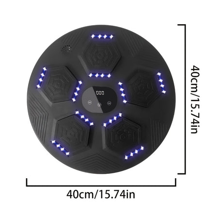 Wall-Mounted Musical Boxing Machine – Smart Target Trainer with Music & LED Display Moktan Sabai