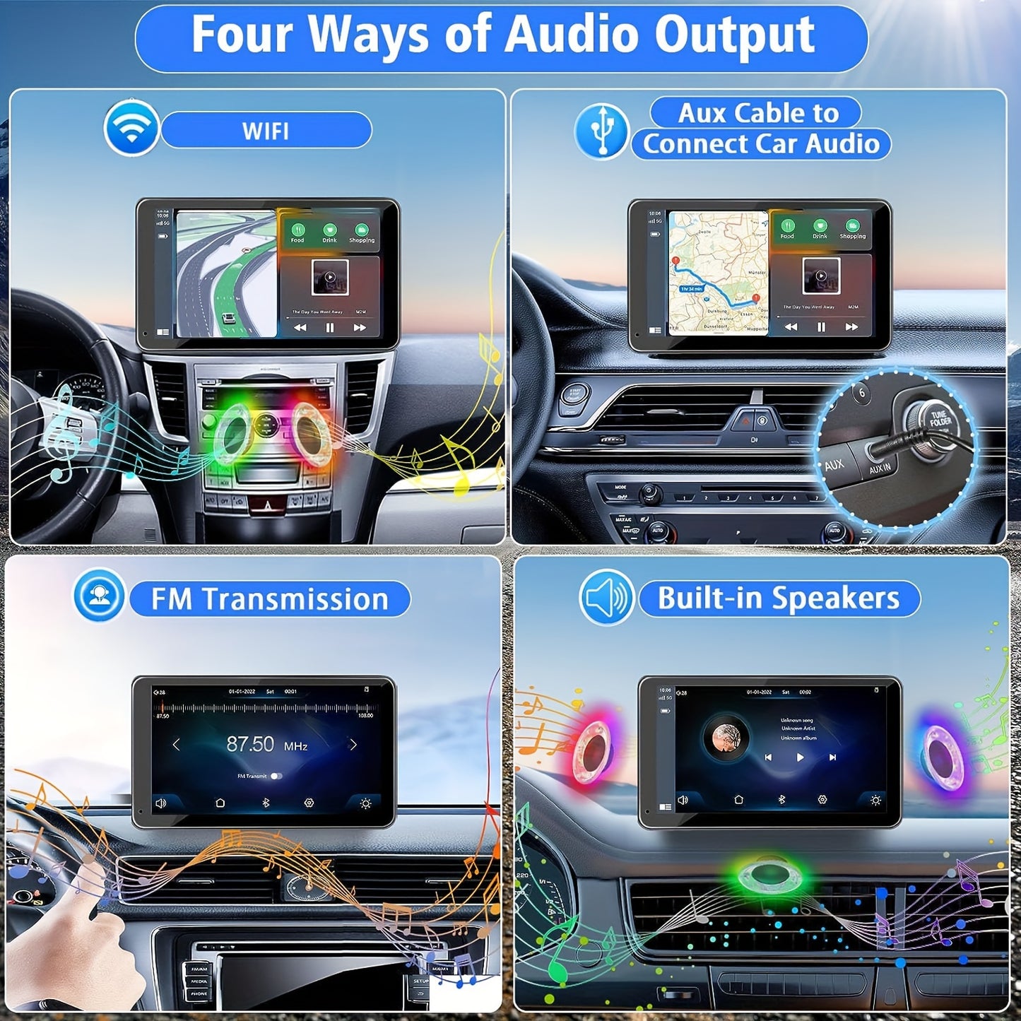 2025 HD Wireless Car Display – CarPlay, Android Auto, GPS, Dash Cam, Audio Moktan Sabai