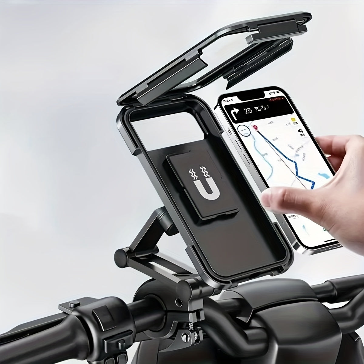 Moktan Sabai Bikewise Magnetic Phone Holder Magnetic Bike Phone Mount Black