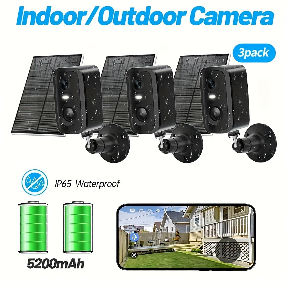 Moktan Sabai - 5MP Solar Security Camera with 360° View & AI Detection