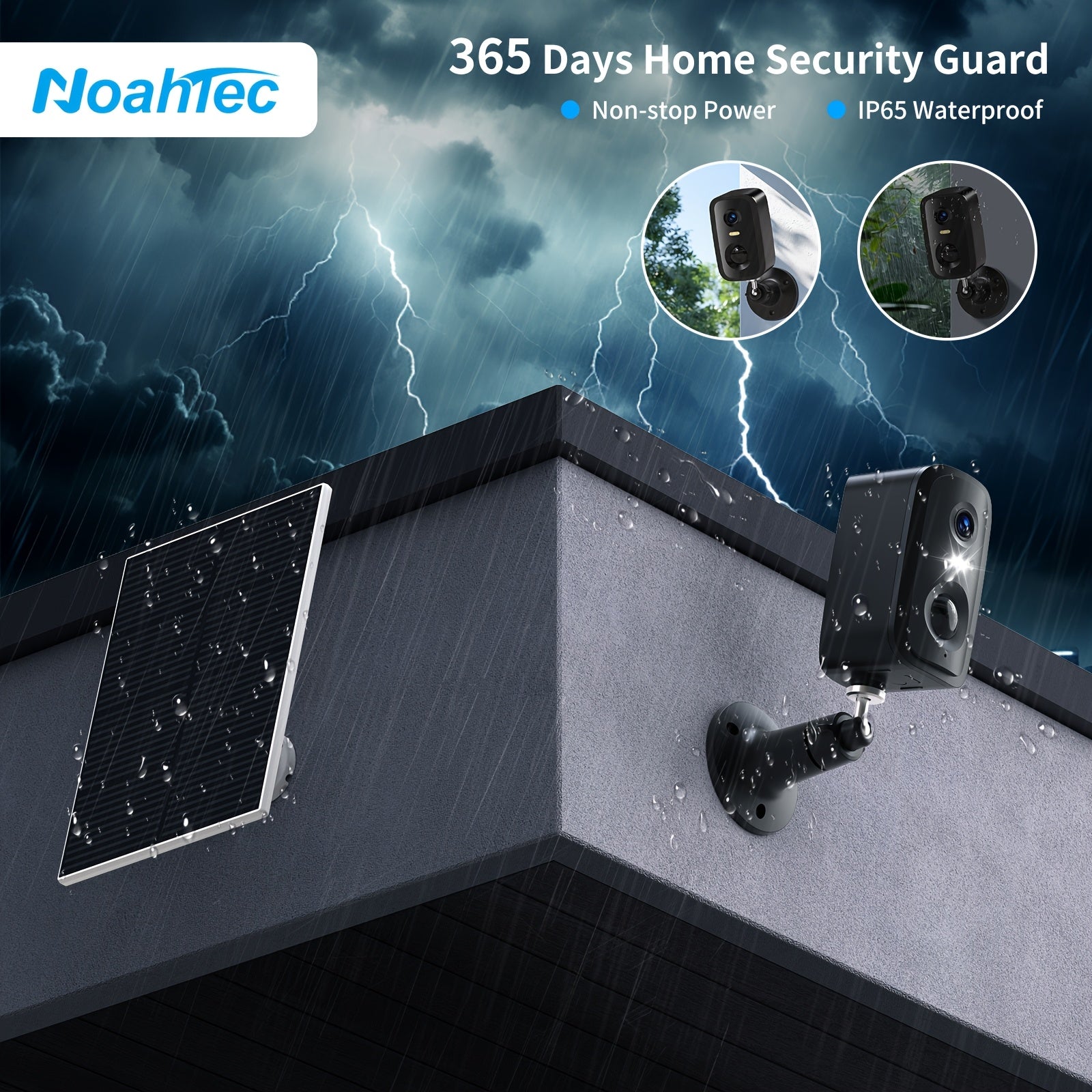 Moktan Sabai - 5MP Solar Security Camera with 360° View & AI Detection