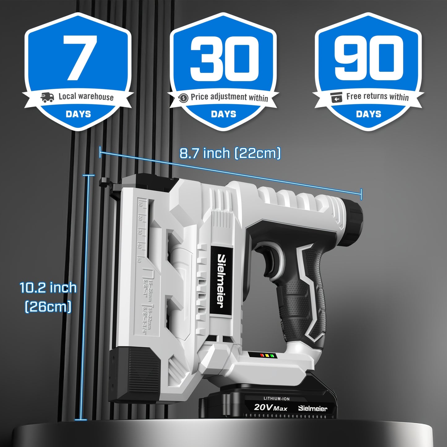 Moktan Sabai 20V Cordless 2-in-1 Nail & Staple Gun – No Compressor, Battery Included
