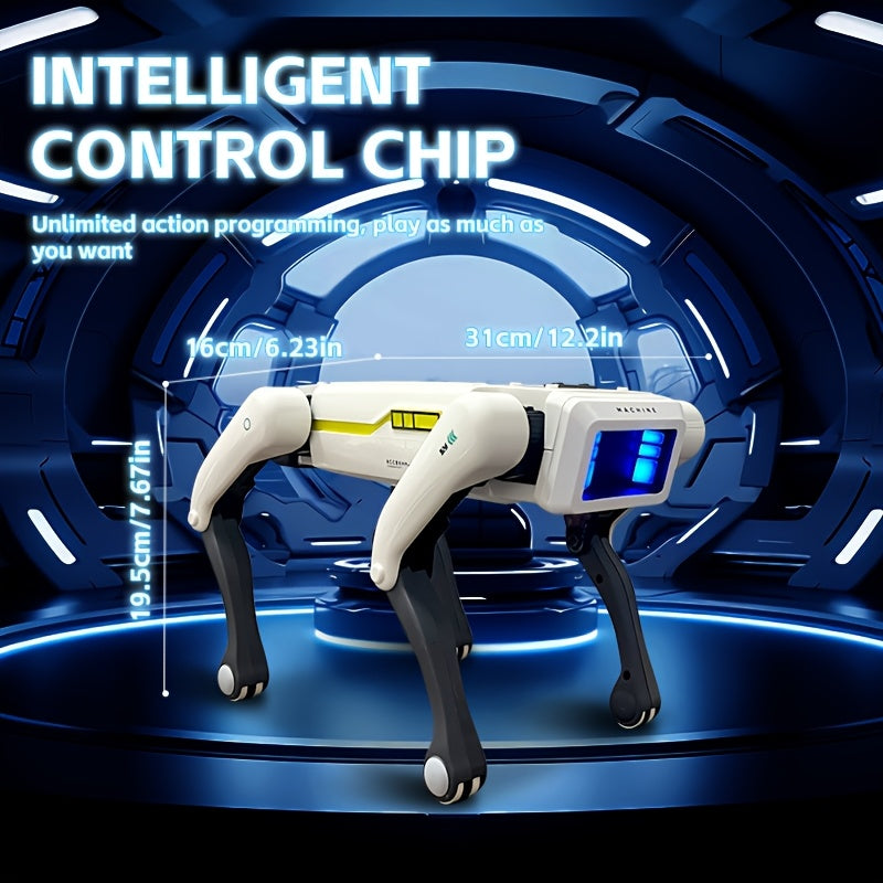 Smart Robot Dog with Voice Commands - Programmable Tech Toy for Kids