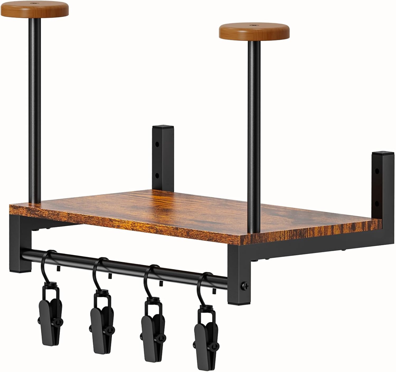 Moktan Sabai Wall Mounted Helmet Rack | Wooden Sports Gear & Jacket Organizer