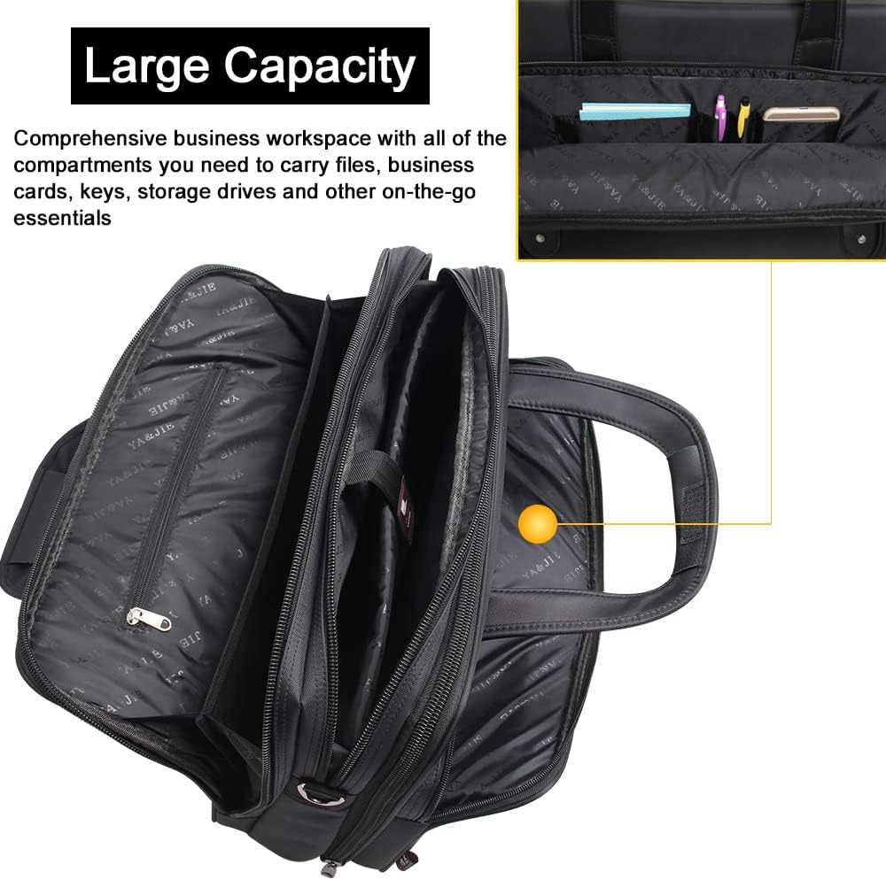 Moktan Sabai Men’s Canvas Laptop Tote Bag 17 19 Inch Business Work Briefcase