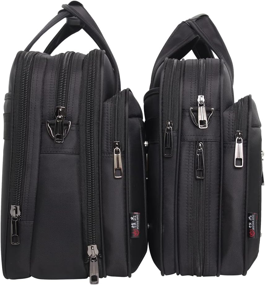Moktan Sabai Men’s Canvas Laptop Tote Bag 17 19 Inch Business Work Briefcase