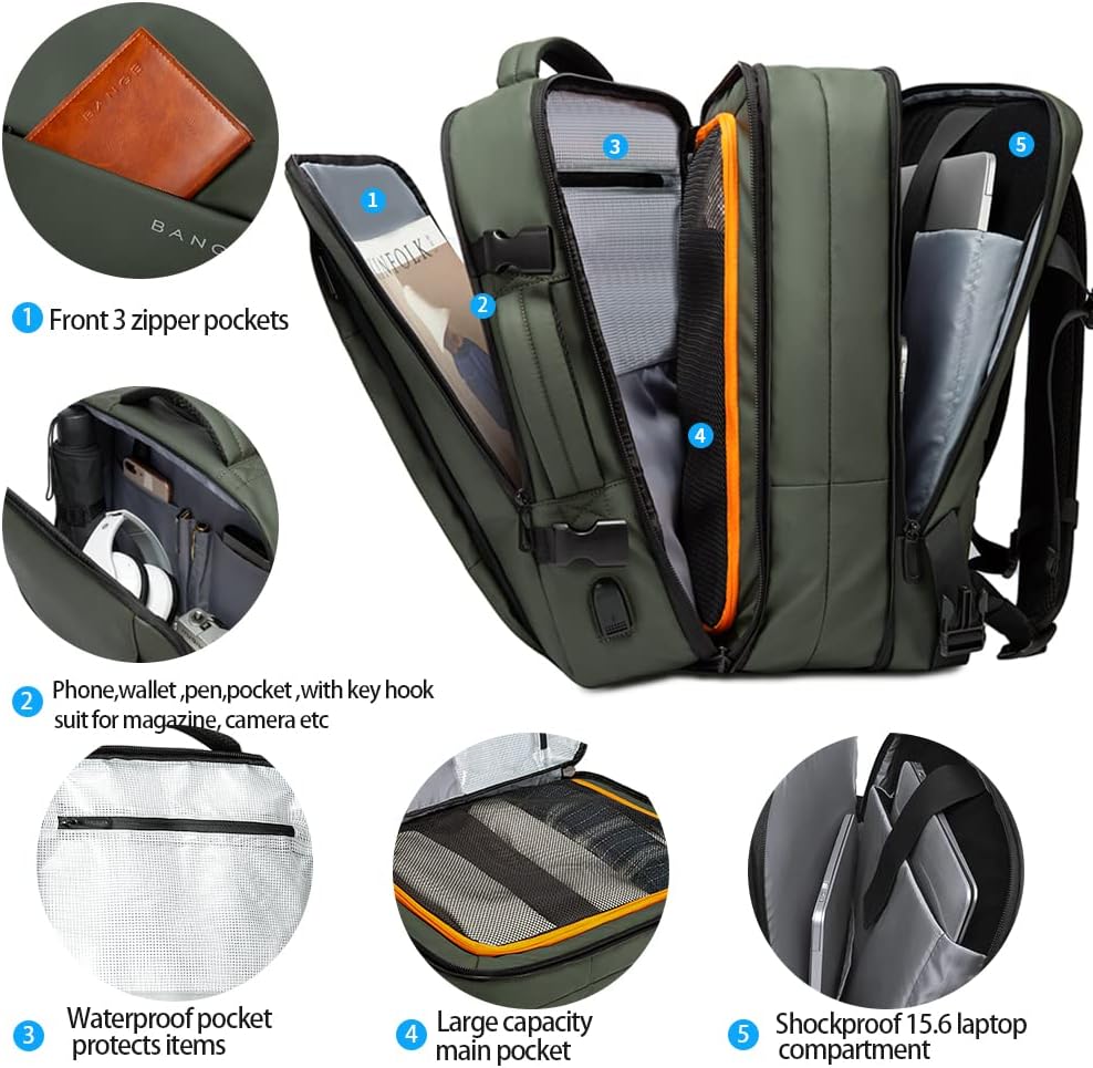 Moktan Sabai Expandable Travel Backpack 26–45L Laptop Duffel Bag