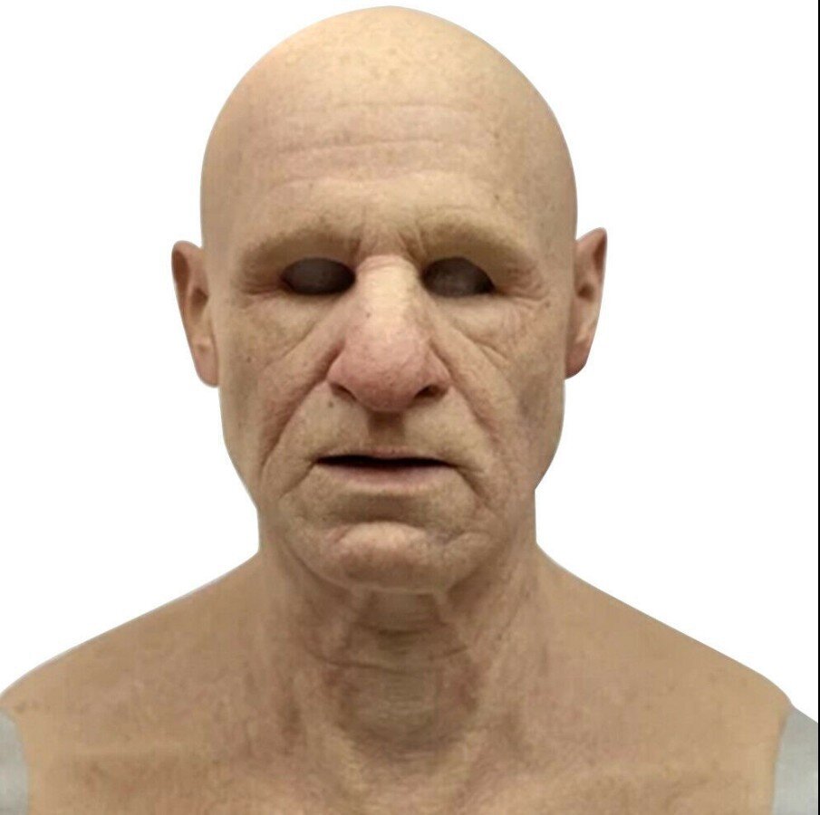 Moktan Sabai Realistic Old Man Halloween Mask