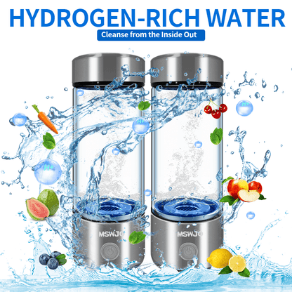 Hydrogen Water Bottle – 420ml Portable Ionizer for Office, Travel & Hydration Moktan Sabai