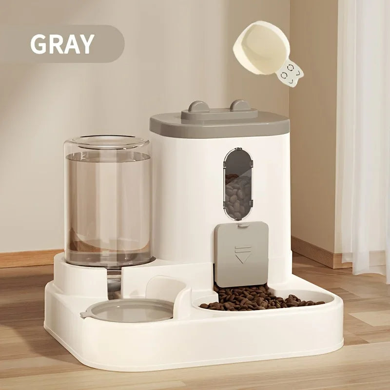 Moktan Sabai 2 in 1 Automatic Pet Feeder with Water Dispenser Gravity Dog Cat Food Bowl