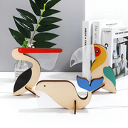 Moktan Sabai Nordic Wooden Animal LED Table Lamp Warm White USB Bedside Desk Decor
