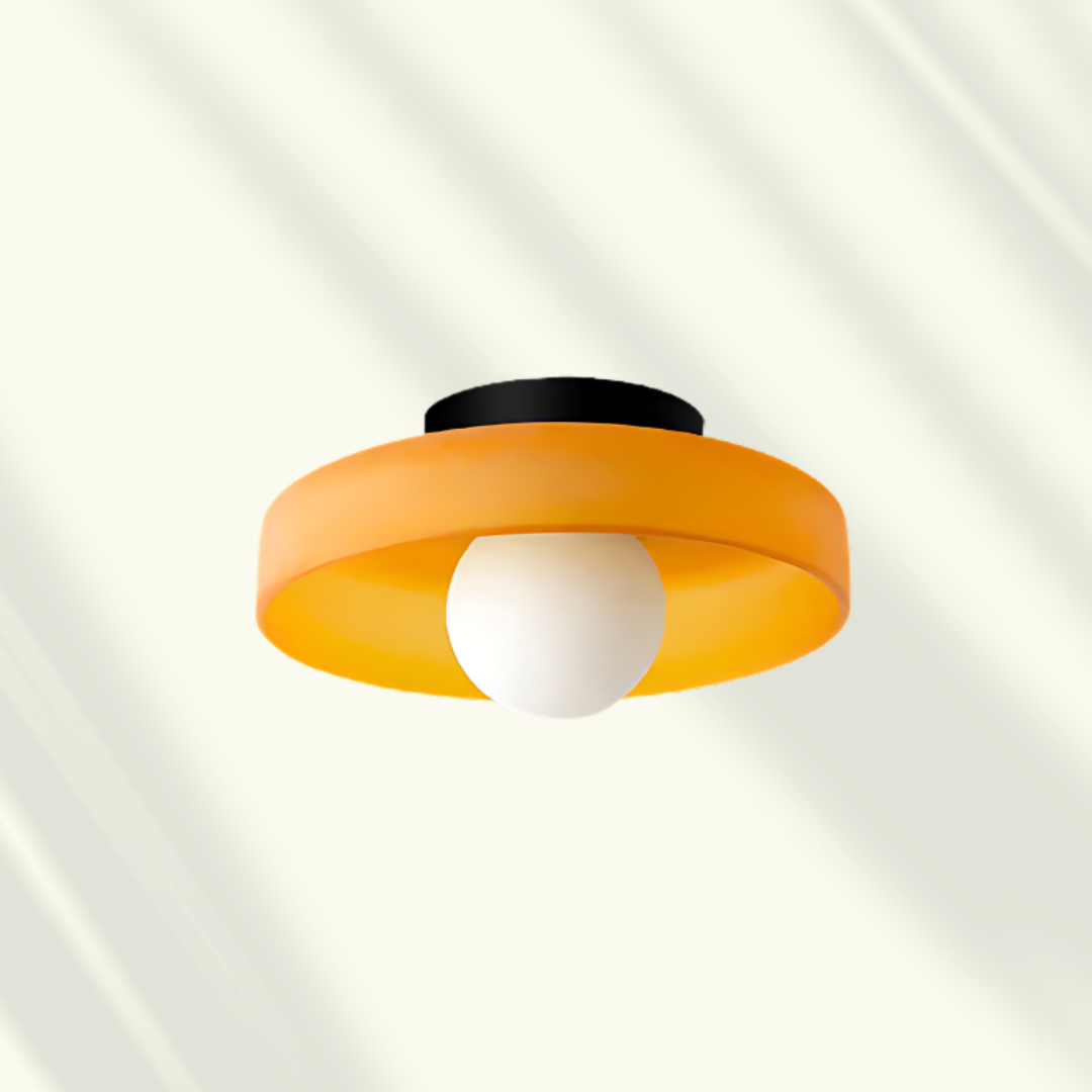 Moktan Sabai Modern LED Ceiling Light Orange