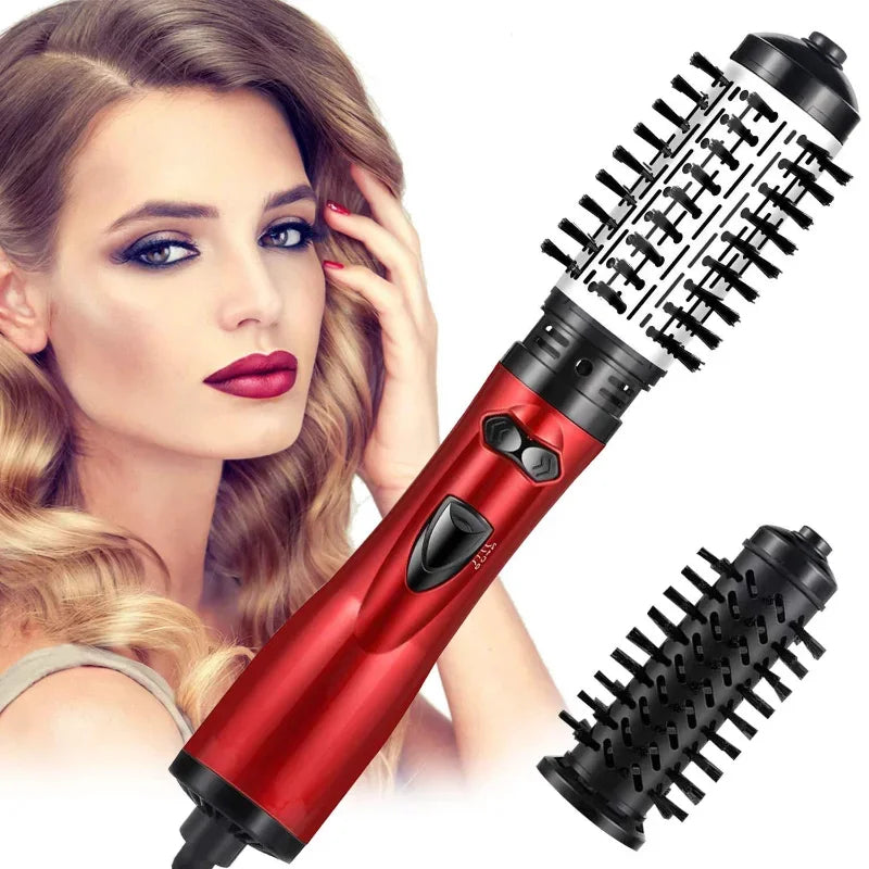 Moktan Sabai Ionic Rotating Hot Air Brush Hair Styler Dryer with 2 Brush Heads